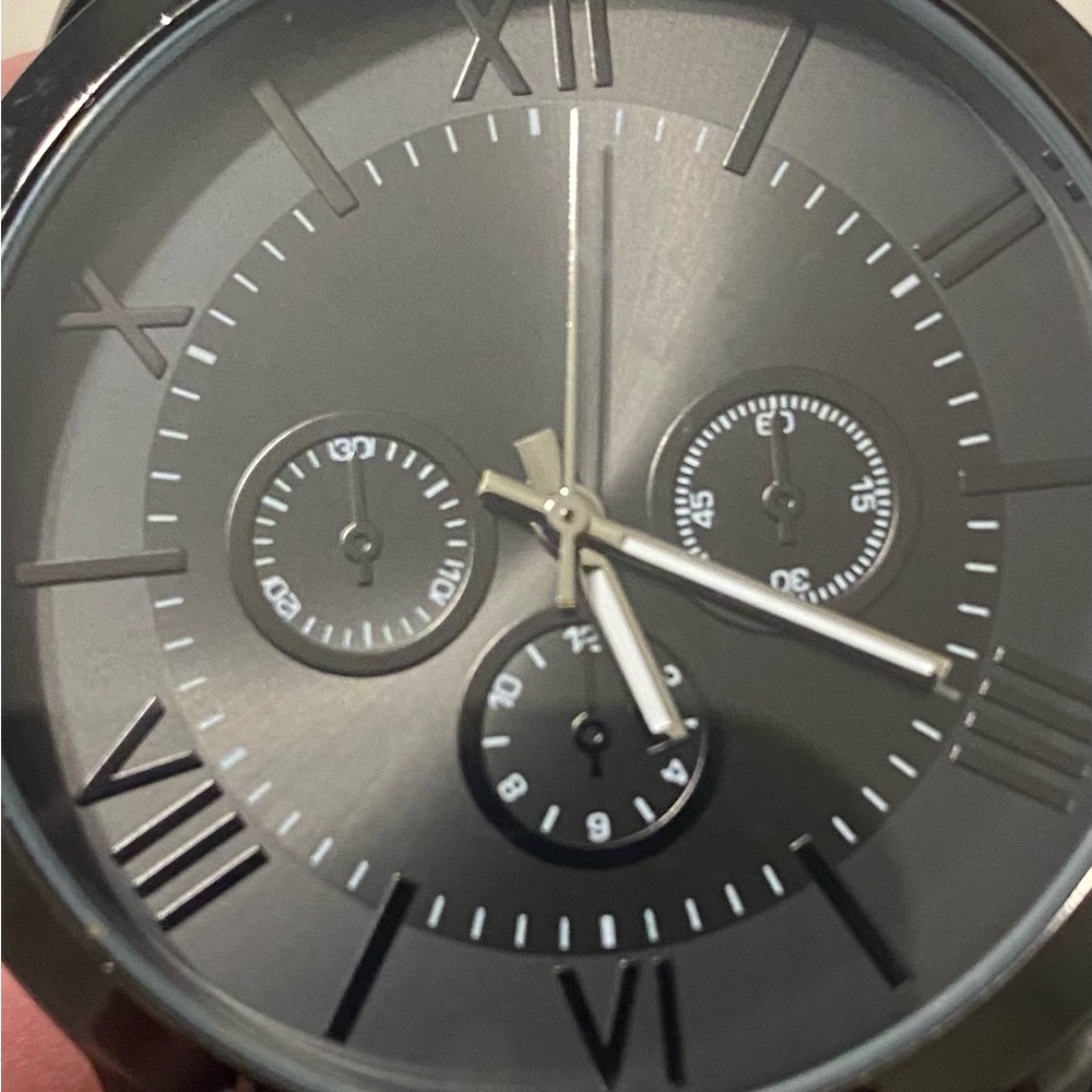 Accutime Watch Corp. Men's Gunmetal Chronograph stainless steel Watch - Picture 2 of 5